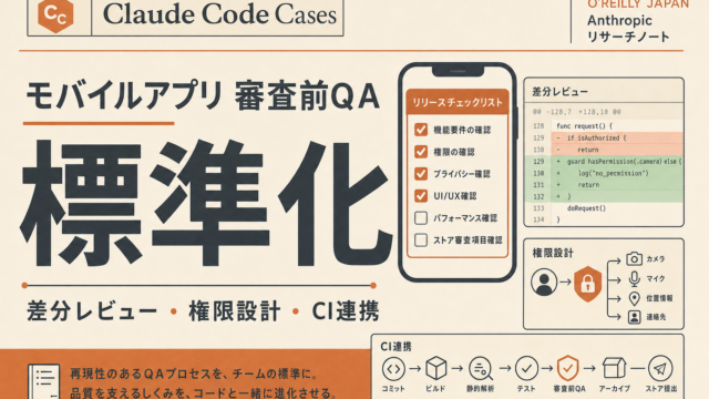 モバイルアプリ審査前QAをClaude Codeで標準化する記事サムネイル
