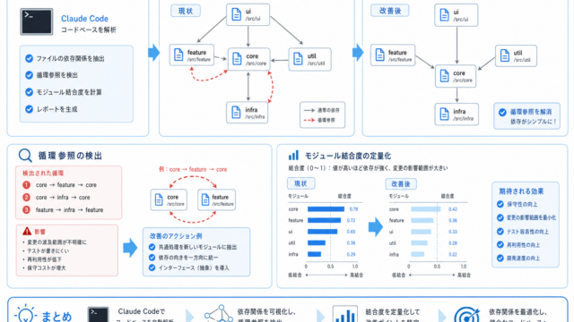 Claude Codeでコードベースの依存関係を可視化・改善する方法